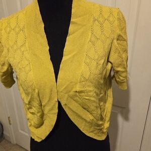 Yellow Women's Sweater Shrug
